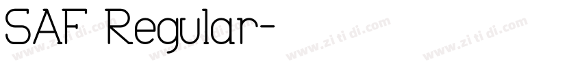 SAF Regular字体转换